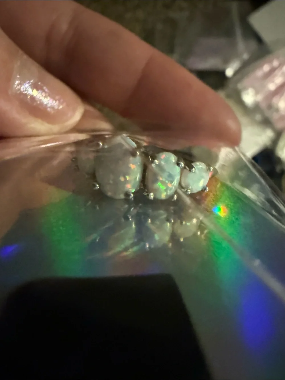 Vintage sparkling opal
